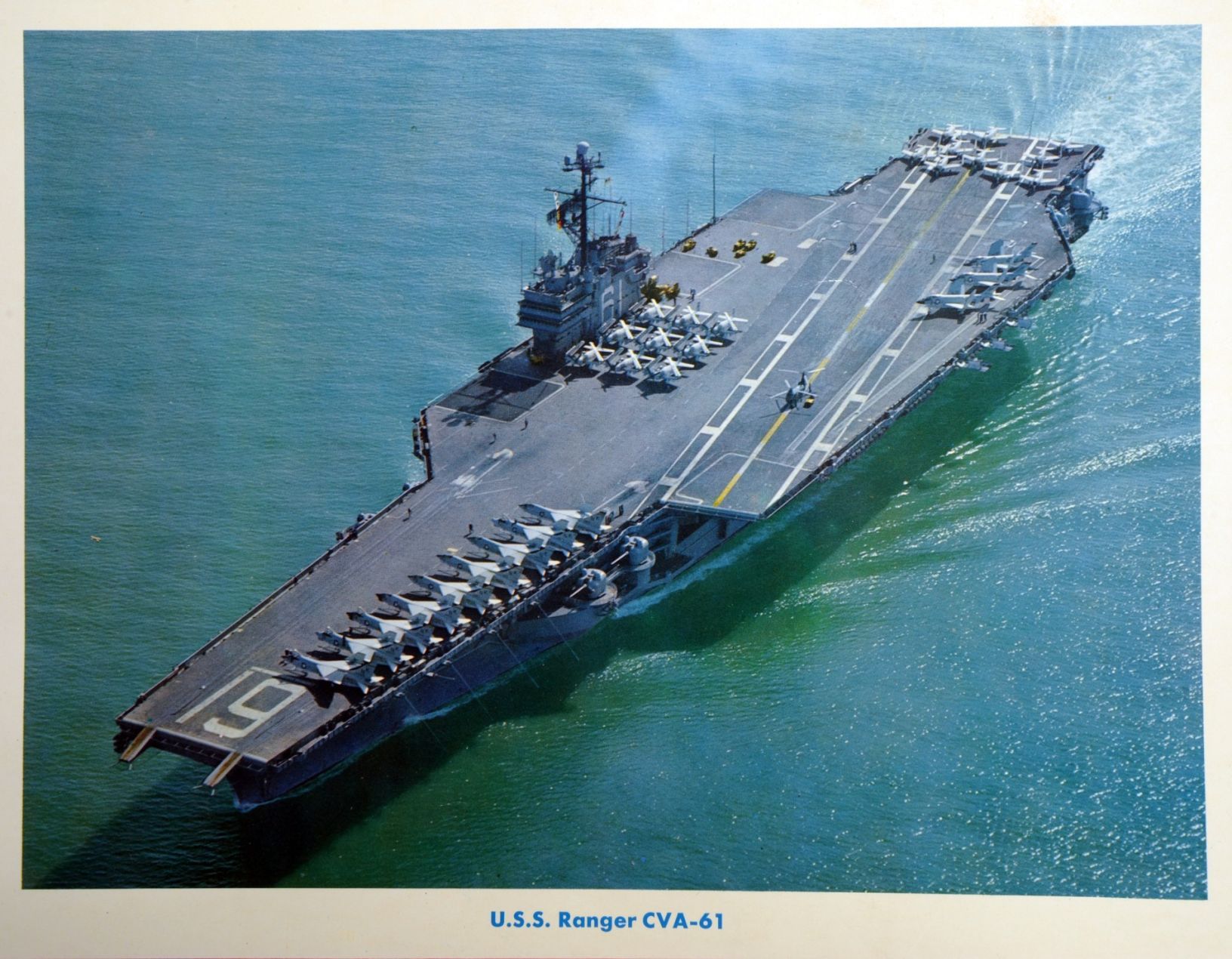 Carl Wolf USS Ranger aerial